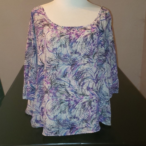 dELiA*s Tops - dELiA*s Purple and Gray Blouse with Chic Style